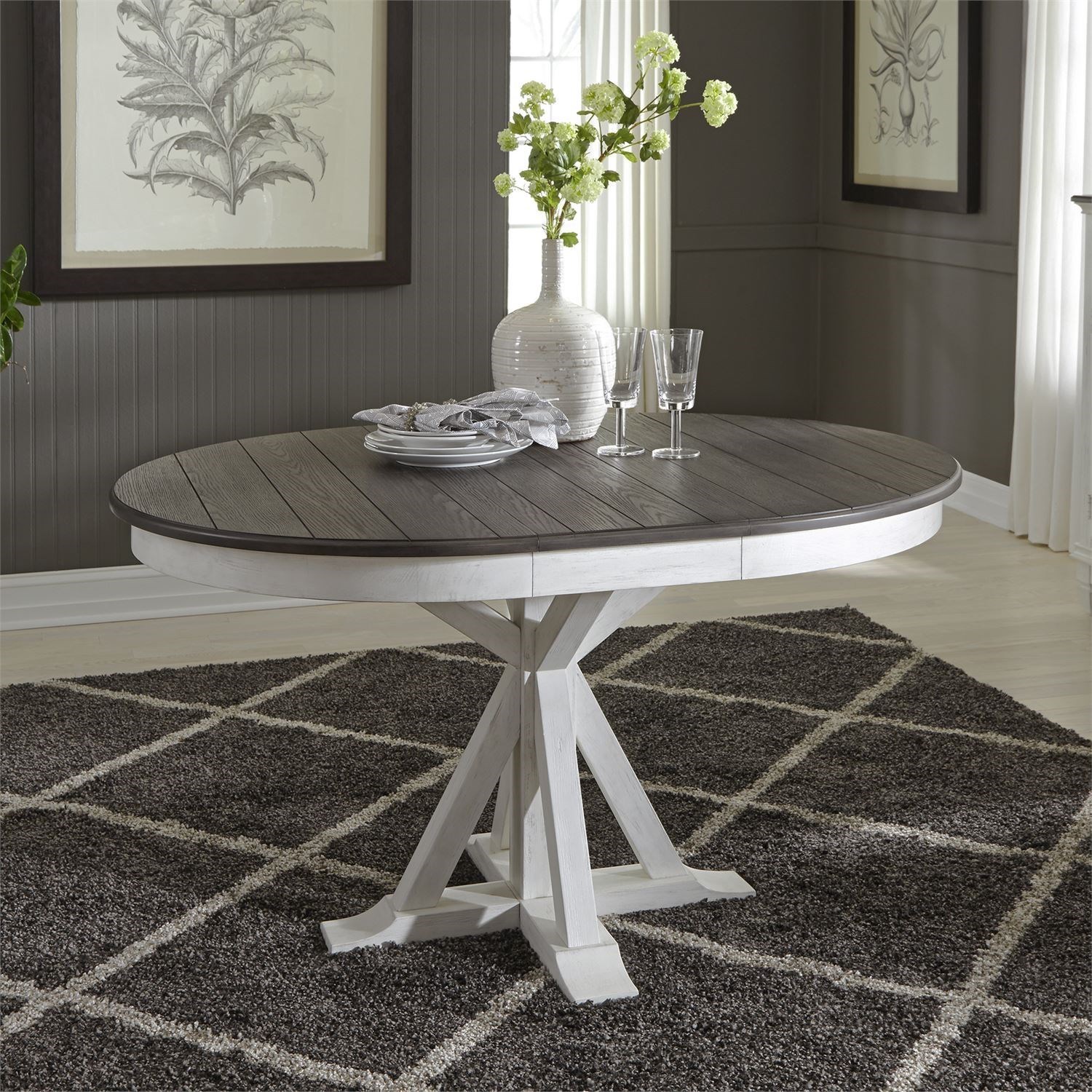 Liberty Furniture Allyson Park 417 DR PDS Cottage Style Round